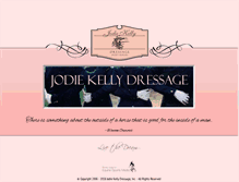 Tablet Screenshot of jodiekellydressage.com